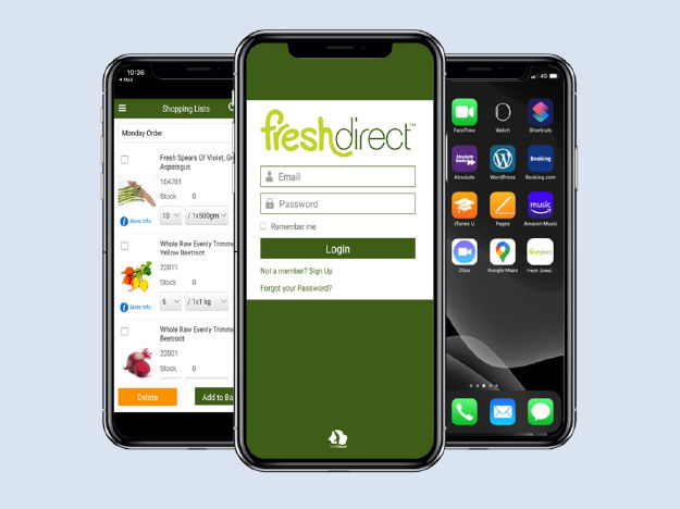 Freshdirect Order Screen Online Ordering App | Fresh Direct